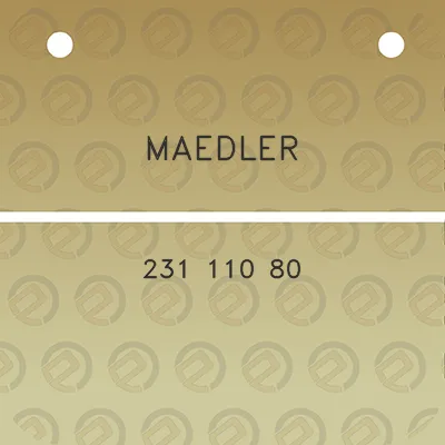 maedler-231-110-80