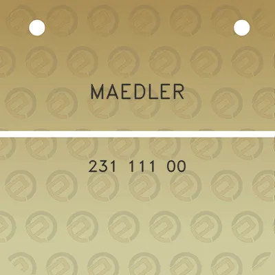 maedler-231-111-00