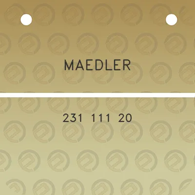 maedler-231-111-20