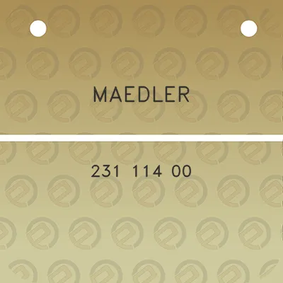 maedler-231-114-00