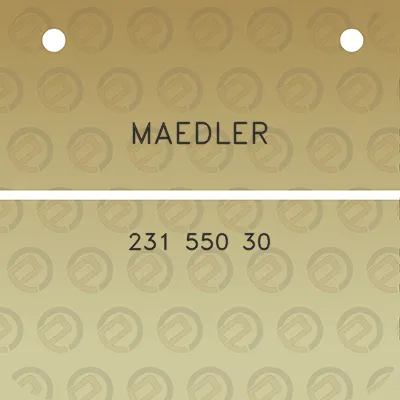 maedler-231-550-30