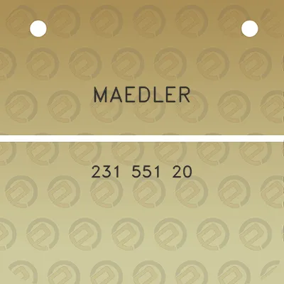 maedler-231-551-20