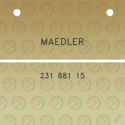 maedler-231-881-15