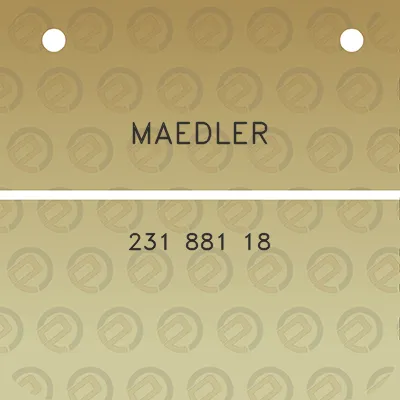 maedler-231-881-18