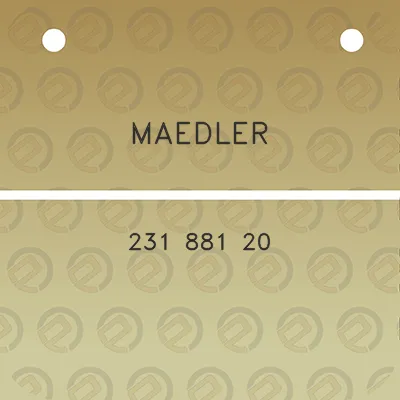 maedler-231-881-20