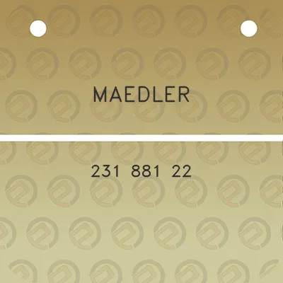 maedler-231-881-22