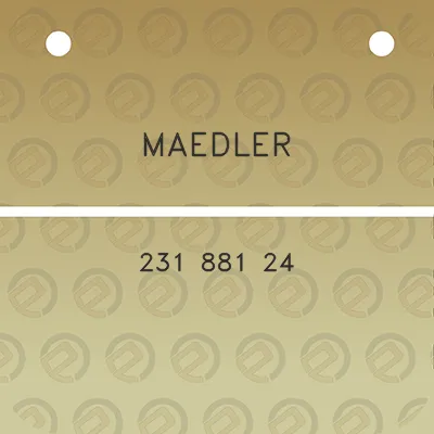 maedler-231-881-24