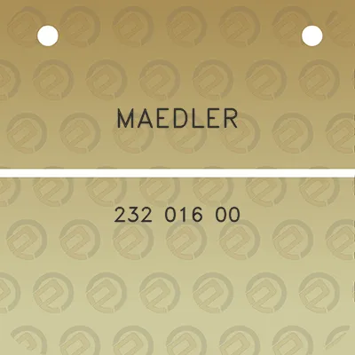 maedler-232-016-00