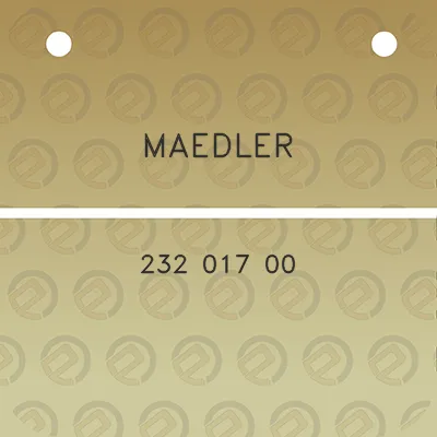 maedler-232-017-00