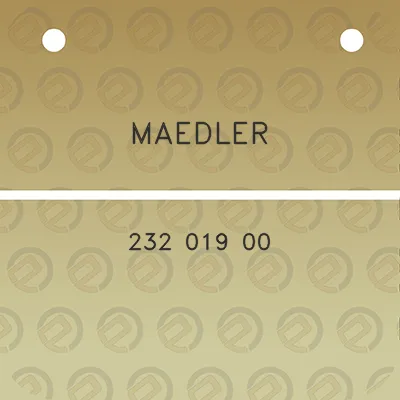 maedler-232-019-00