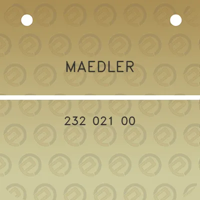 maedler-232-021-00