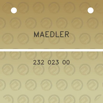 maedler-232-023-00