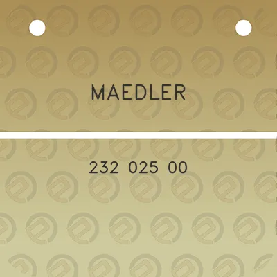 maedler-232-025-00