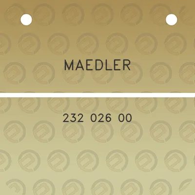 maedler-232-026-00