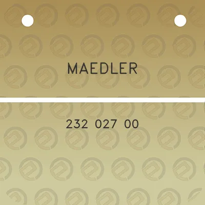 maedler-232-027-00