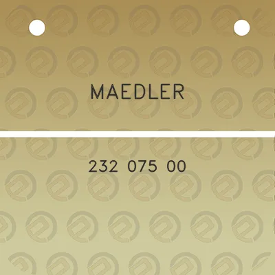 maedler-232-075-00