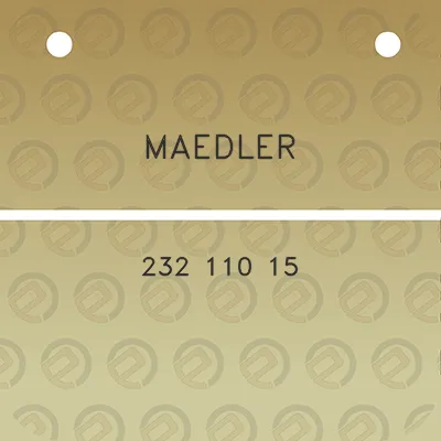 maedler-232-110-15