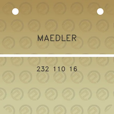 maedler-232-110-16