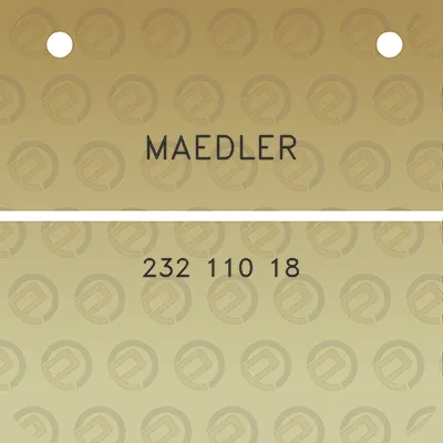 maedler-232-110-18