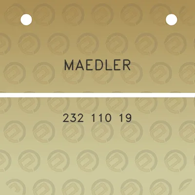 maedler-232-110-19