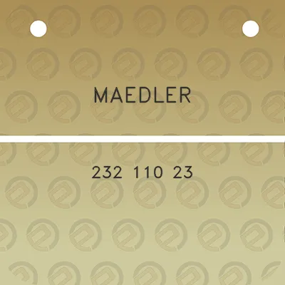 maedler-232-110-23