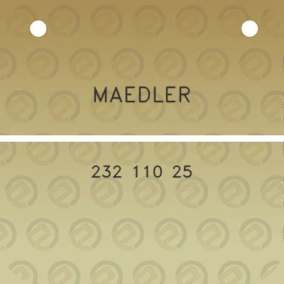 maedler-232-110-25