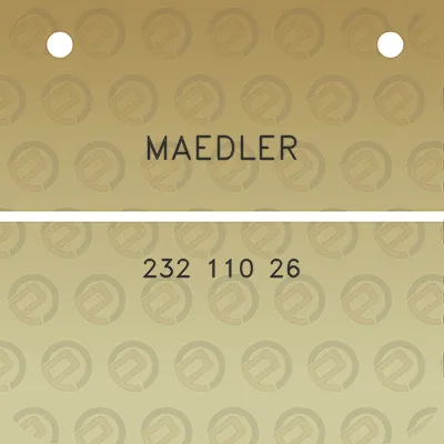 maedler-232-110-26