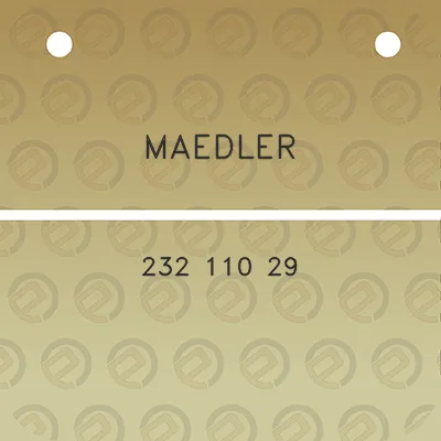 maedler-232-110-29