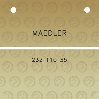 maedler-232-110-35