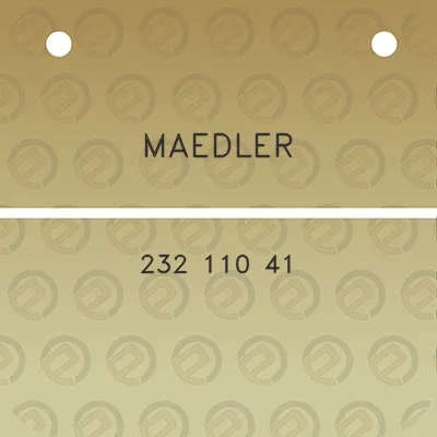 maedler-232-110-41