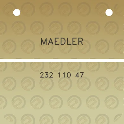 maedler-232-110-47