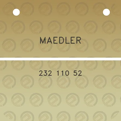 maedler-232-110-52