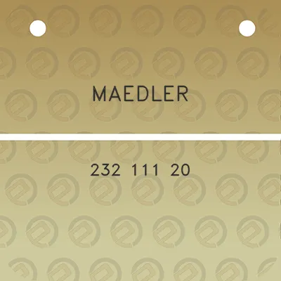 maedler-232-111-20