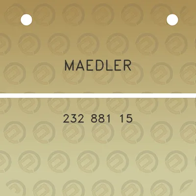 maedler-232-881-15