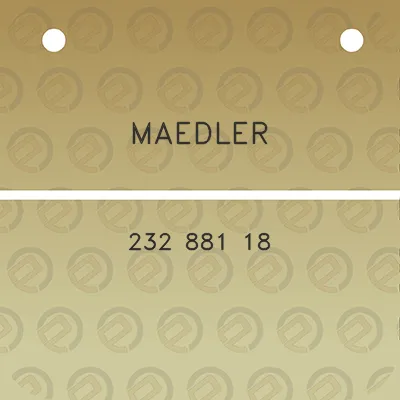 maedler-232-881-18