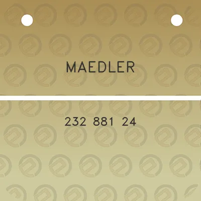 maedler-232-881-24