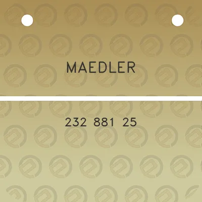 maedler-232-881-25