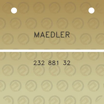 maedler-232-881-32