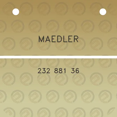 maedler-232-881-36