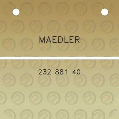 maedler-232-881-40