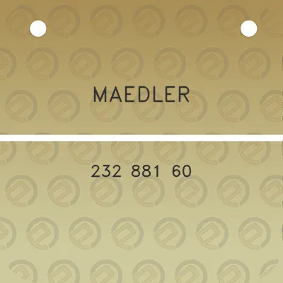 maedler-232-881-60