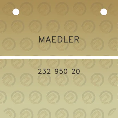 maedler-232-950-20