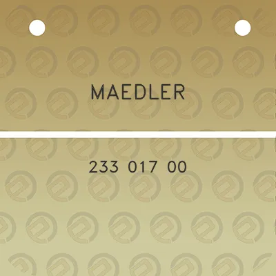 maedler-233-017-00