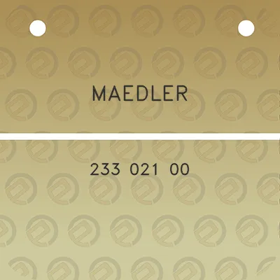 maedler-233-021-00