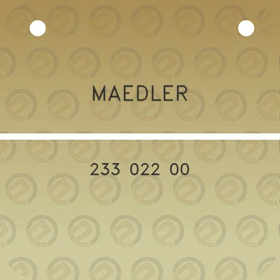 maedler-233-022-00