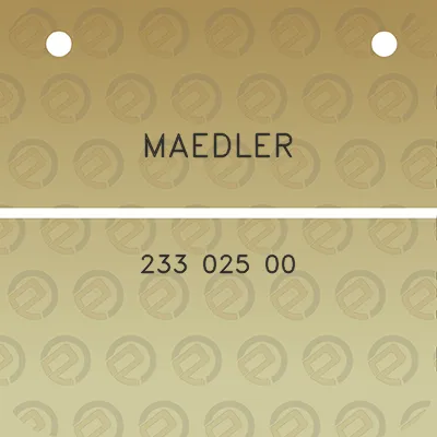 maedler-233-025-00