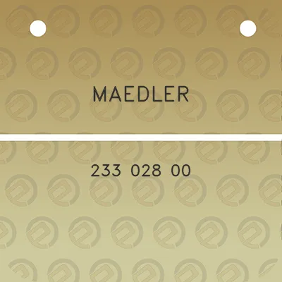 maedler-233-028-00