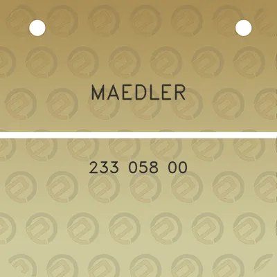 maedler-233-058-00