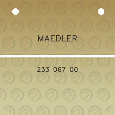 maedler-233-067-00