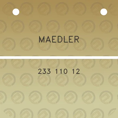 maedler-233-110-12